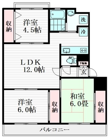 ウインド志津の物件間取画像